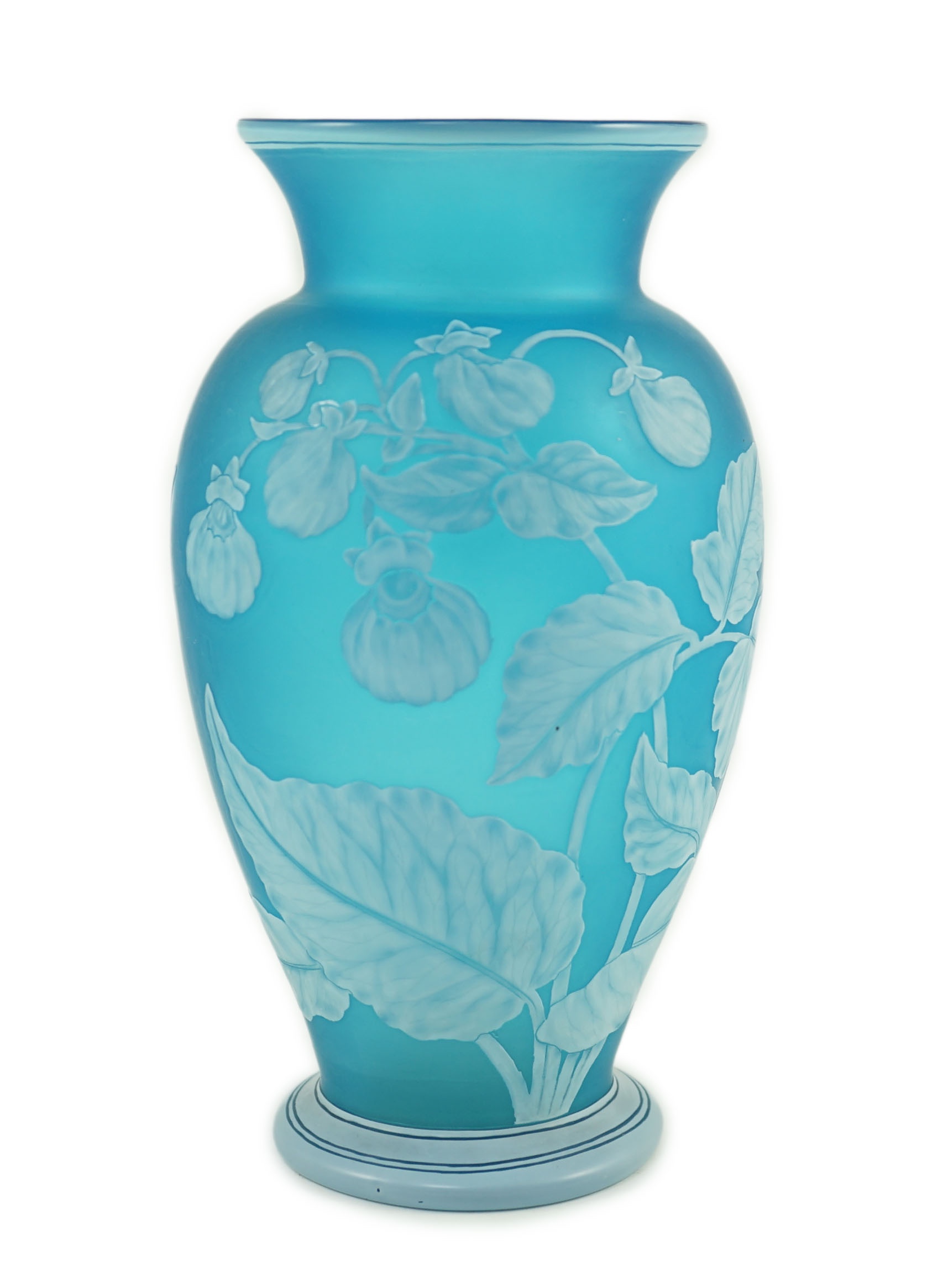 A Stevens and Williams cameo glass vase, late 19th century, 22cm high